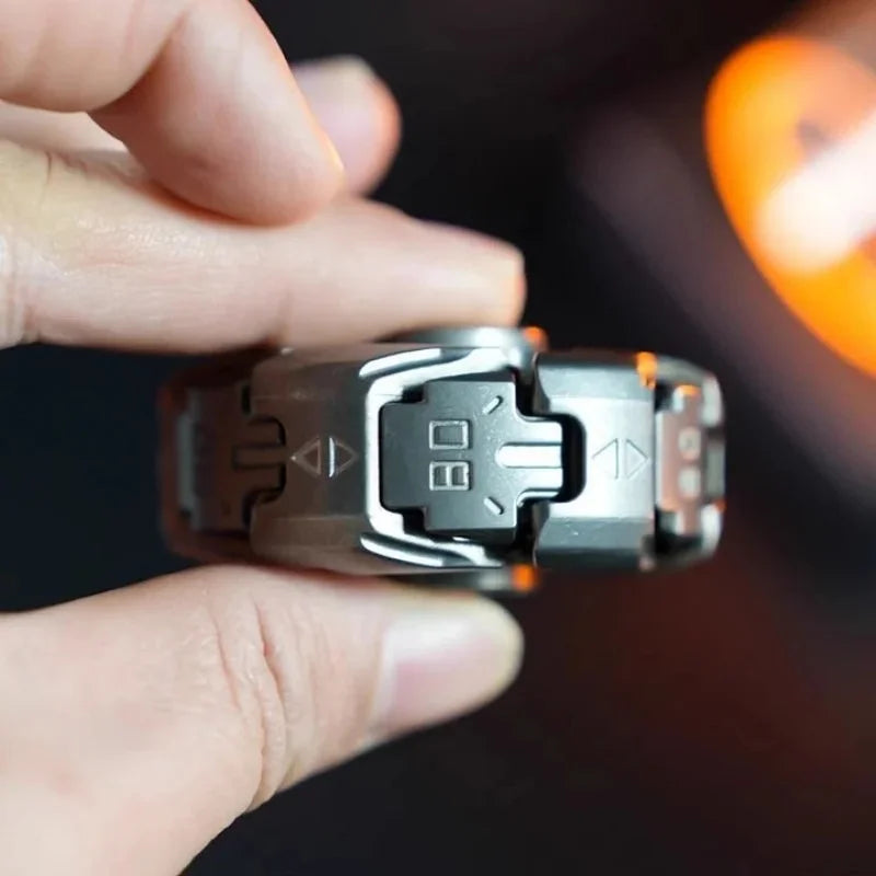 Mechanical Deformable Metal Fidget Spinner Premium
