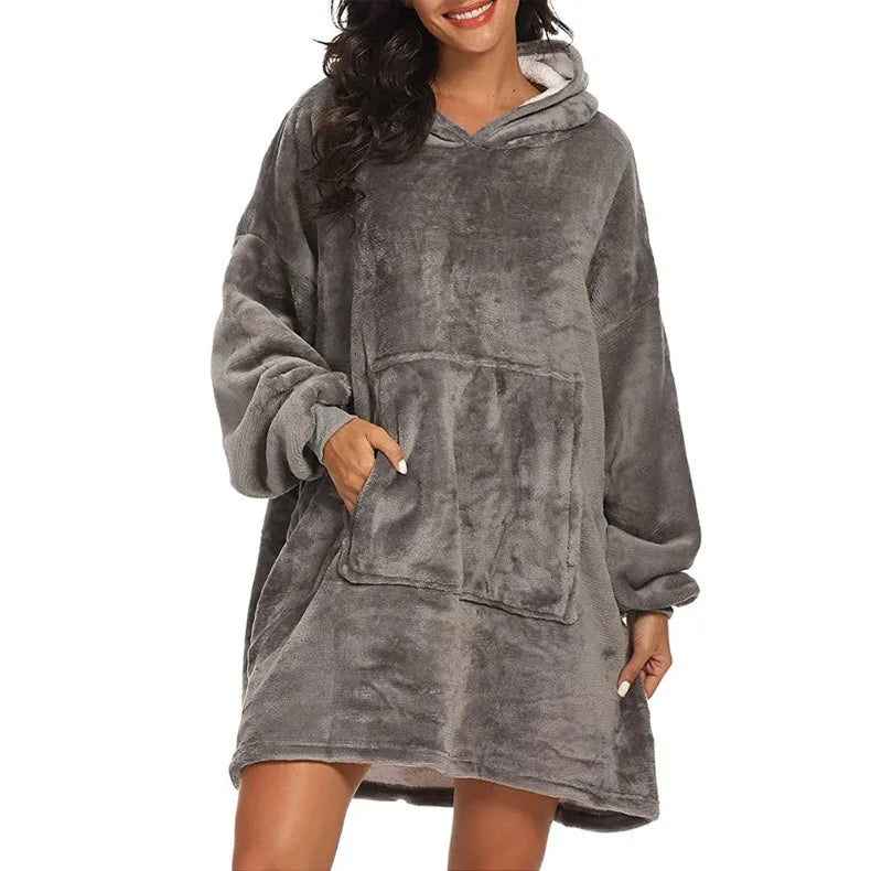Oversized Cozy Blanket Hoodie