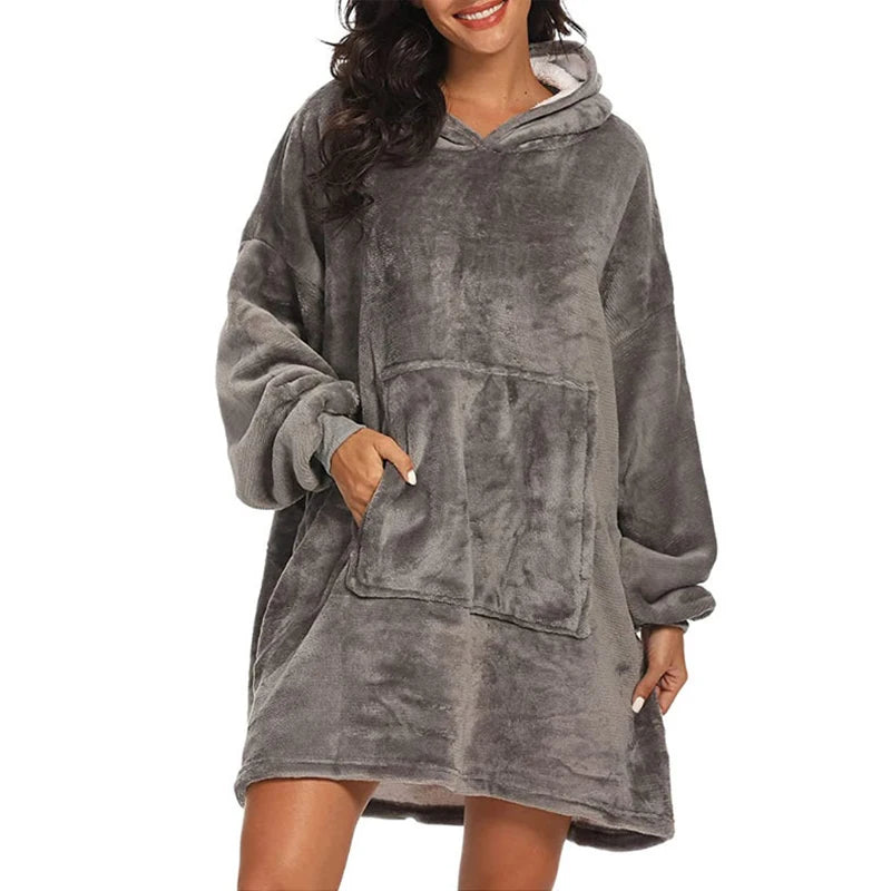 Oversized Cozy Blanket Hoodie