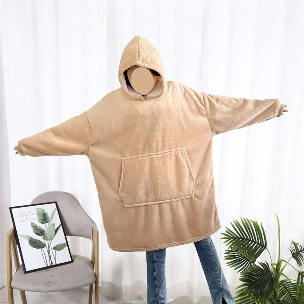 Oversized Cozy Blanket Hoodie