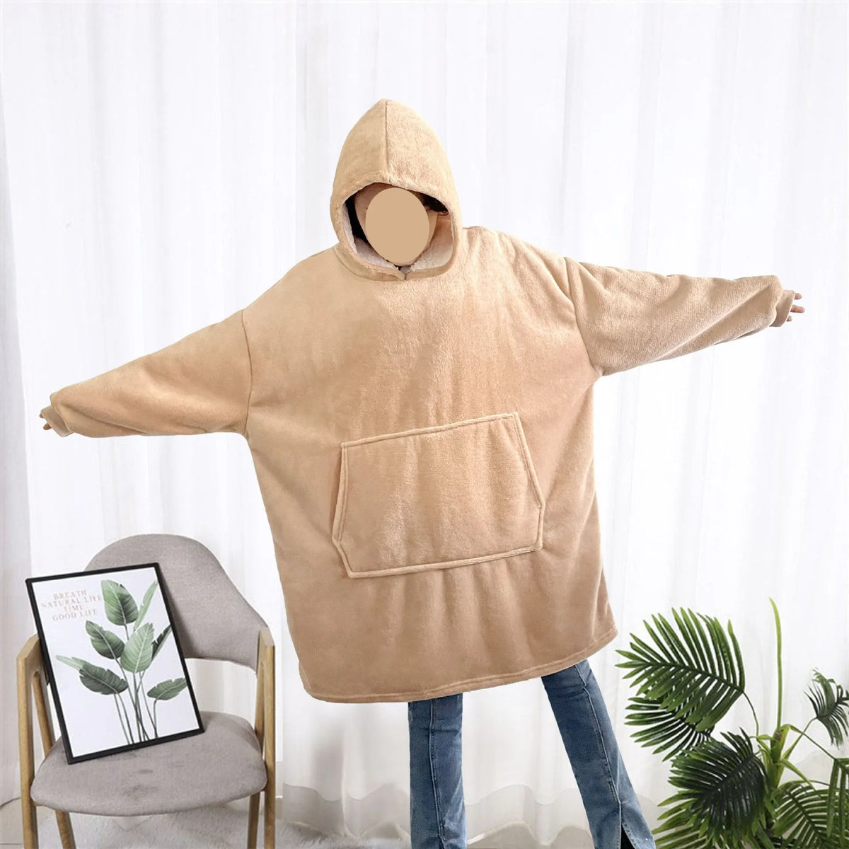 Oversized Cozy Blanket Hoodie