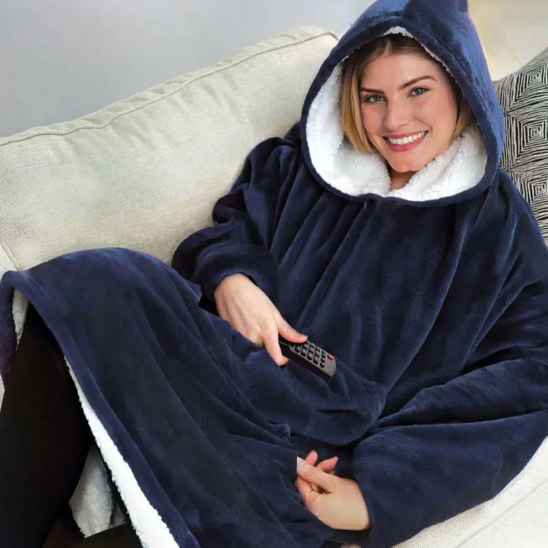 Oversized Cozy Blanket Hoodie