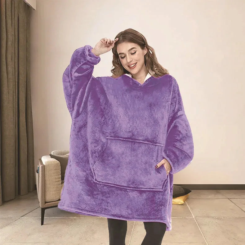 Oversized Cozy Blanket Hoodie